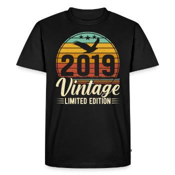 Millésime 2019 Légendaire - T-shirt Premium bio Homme - noir - Devant - Nico (187cm)