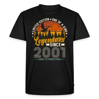 Legendary 23: 2001 Birthday Party - Men's Premium Organic T-Shirt - black - Front - Nico (187cm)
