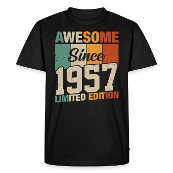 Légendes de 1957 - T-shirt Premium bio Homme - noir - Devant - Nico (187cm)