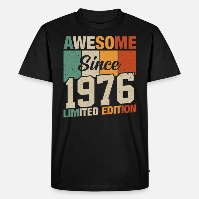 Millésime 1976 Légendes - T-shirt Premium bio Homme - noir