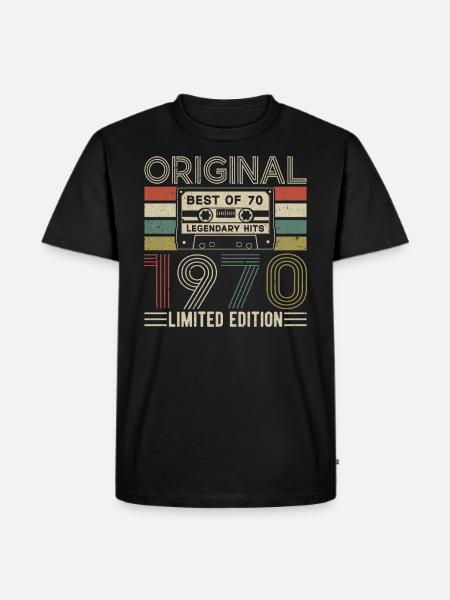 Born Legends 1970 - Men's Premium Organic T-Shirt - black