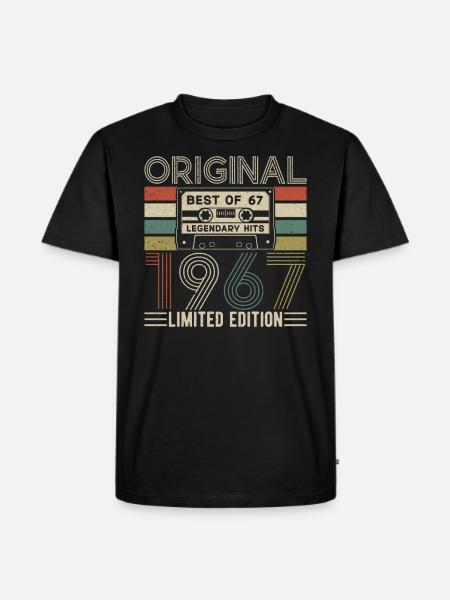 Born Legends '67 - Men's Premium Organic T-Shirt - black