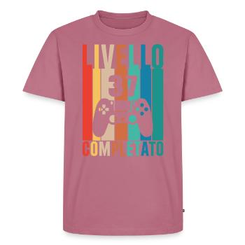 Niveau 37 - T-shirt Premium bio Homme - mauve - Devant - Nico (187cm)