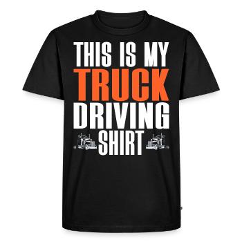 Truck Driver Truck Driver Truck Driver - Men's Premium Organic T-Shirt - black - Front - Nico (187cm)