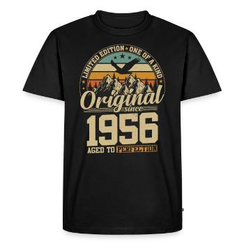 Millésime Millésime 1956 - 68 ans Original - T-shirt Premium bio Homme - noir - Devant - Nico (187cm)