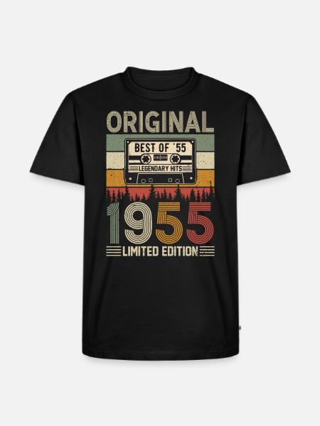 Born legends 1955 - Men's Premium Organic T-Shirt - black