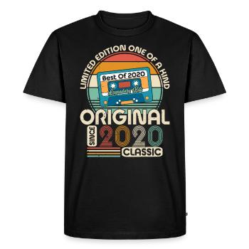 Jubilee Joy 2020 - Men's Premium Organic T-Shirt - black - Front - Nico (187cm)