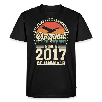 Years of Elegance 2017 - Men's Premium Organic T-Shirt - black - Front - Nico (187cm)