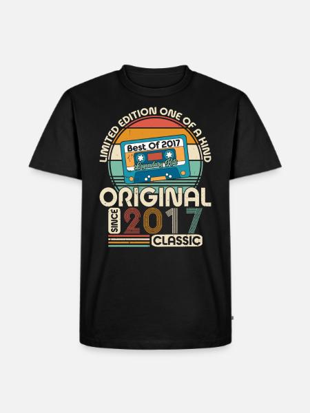 Jubiläumsfreude 2017 - Männer Premium Bio T-Shirt - Schwarz