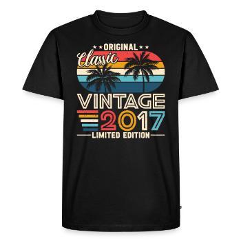 2017 - 2017 vintage - Fantastic since 2017 - Men's Premium Organic T-Shirt - black - Front - Nico (187cm)