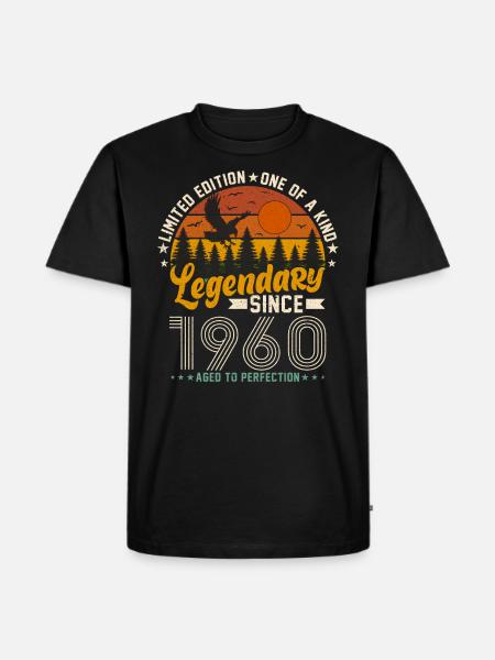 1960's Vintage Birthday Gift - Men's Premium Organic T-Shirt - black