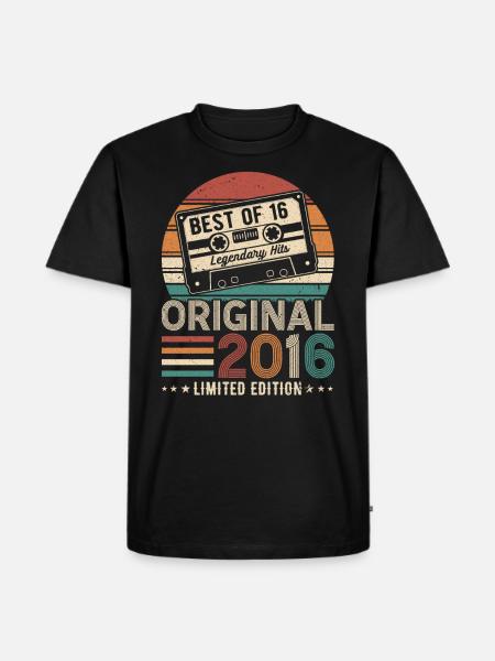Millésime légendaire 2016 - T-shirt Premium bio Homme - noir