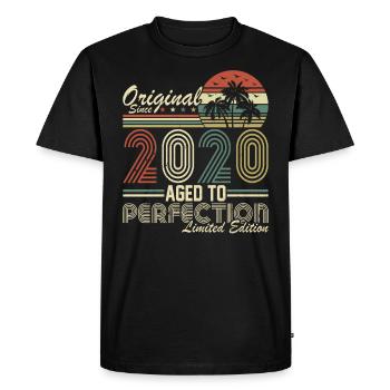 2020 - Men's Premium Organic T-Shirt - black - Front - Nico (187cm)