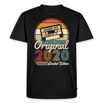 2020 - Men's Premium Organic T-Shirt - black - Front - Nico (187cm)