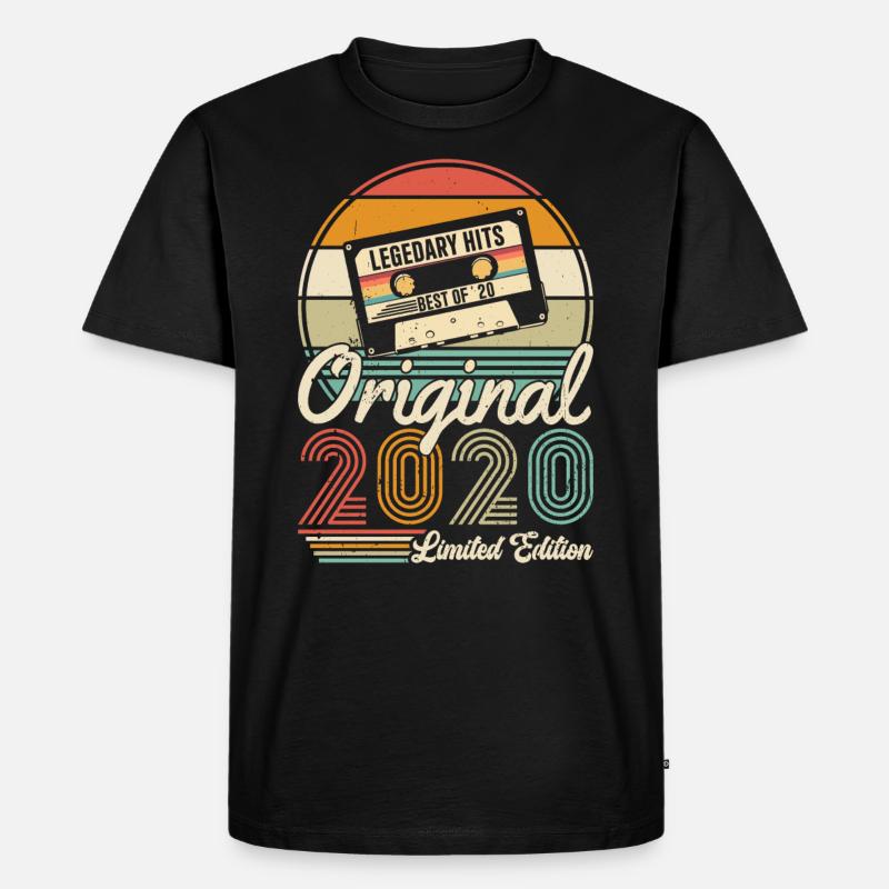 2020 - Männer Premium Bio T-Shirt - Schwarz