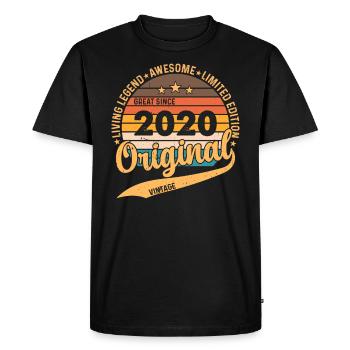 2020 - Men's Premium Organic T-Shirt - black - Front - Nico (187cm)