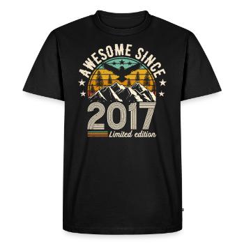 2017 - 2017 vintage - Fantastic since 2017 - Men's Premium Organic T-Shirt - black - Front - Nico (187cm)