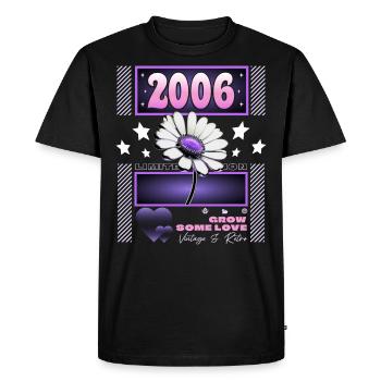 Rétro Y2K Année 2006 Anniversaire Femme 18 Ans - T-shirt Premium bio Homme - noir - Devant - Nico (187cm)