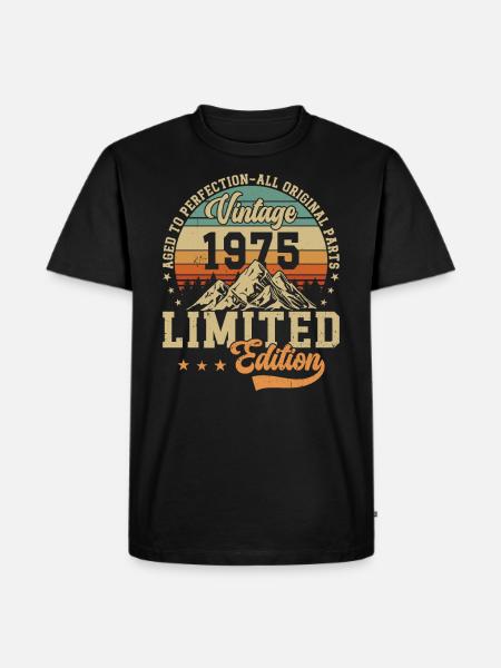 Millésime 1975 Légendes - T-shirt Premium bio Homme - noir
