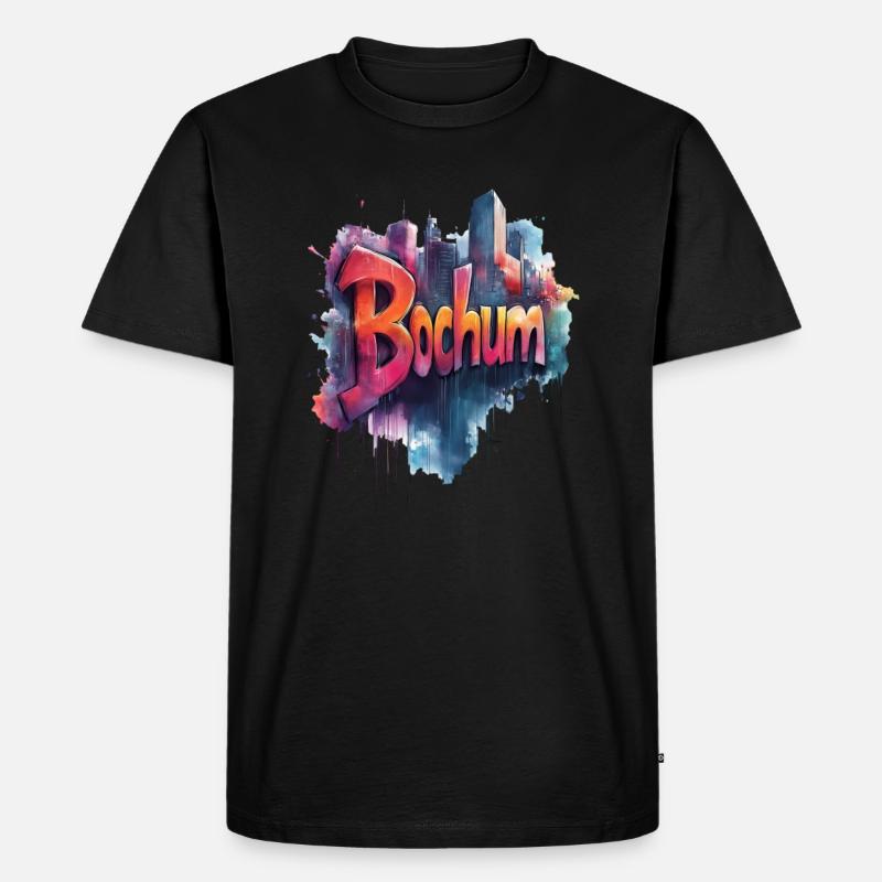 Bochum - Männer Premium Bio T-Shirt - Schwarz