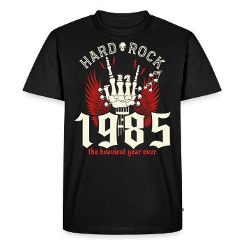 40 Ans Rock 40eme Anniversaire 1985 - T-shirt Premium bio Homme - noir - Devant - Nico (187cm)