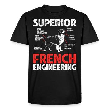Humour Cadeau Chien Berger Australien - T-shirt Premium bio Homme - noir - Devant - Nico (187cm)