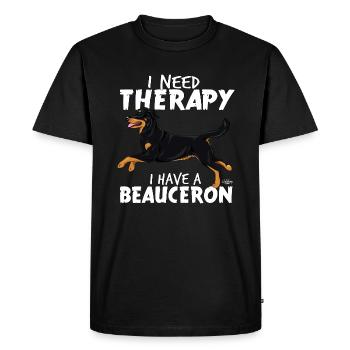 beaucerontherapy5 - T-shirt Premium bio Homme - noir - Devant - Nico (187cm)