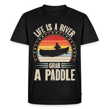 Canoe Canoeist Canoeist Canoeist - Men's Premium Organic T-Shirt - black - Front - Nico (187cm)