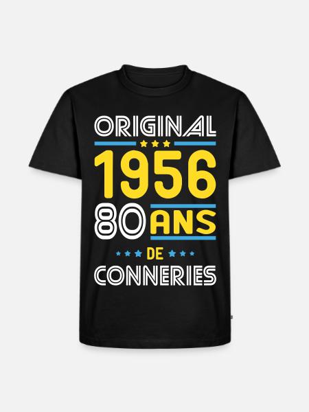 Original – 1956 – 70 years of - Men's Premium Organic T-Shirt - black