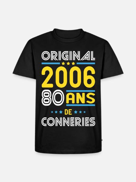 Original – 2006 – 20 Jahre - Männer Premium Bio T-Shirt - Schwarz