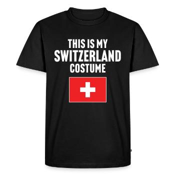 Ce costume de ma Suisse - T-shirt Premium bio Homme - noir - Devant - Nico (187cm)