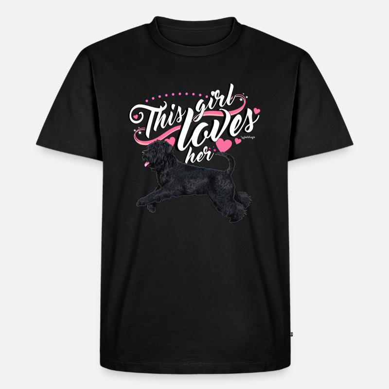 Bouvier Mädchen - Männer Premium Bio T-Shirt - Schwarz