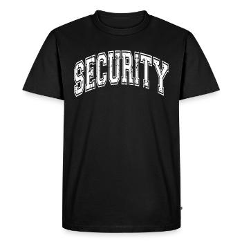 Sécurité - T-shirt Premium bio Homme - noir - Devant - Nico (187cm)