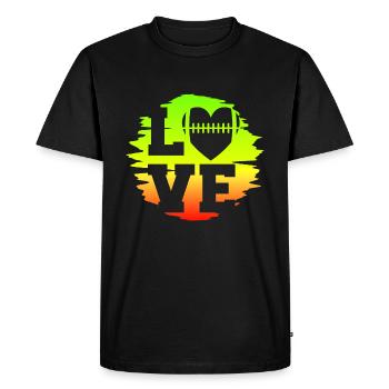 Football Love American Football Cadeau - T-shirt Premium bio Homme - noir - Devant - Nico (187cm)