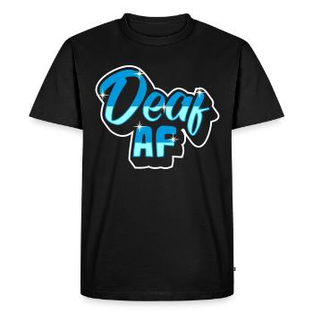 Deaf Deaf Sign Language Deaf Pride - Men's Premium Organic T-Shirt - black - Front - Nico (187cm)