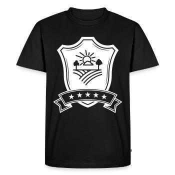 Agriculteur agricole - T-shirt Premium bio Homme - noir - Devant - Nico (187cm)