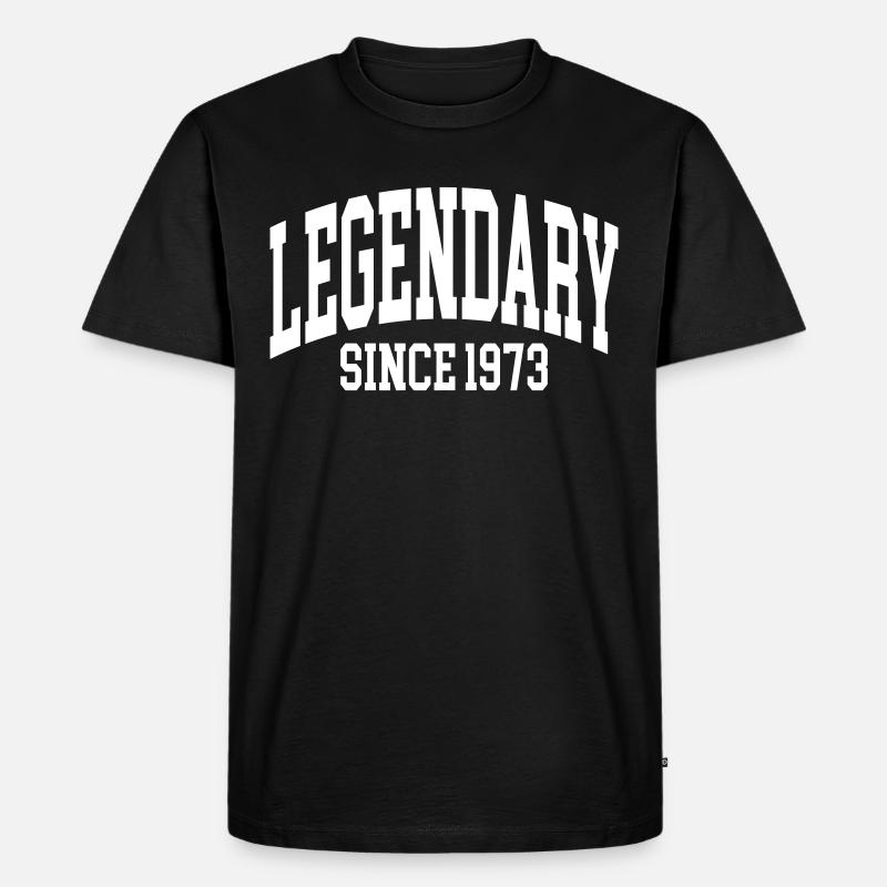 Legendary since 1973 - Männer Premium Bio T-Shirt - Schwarz