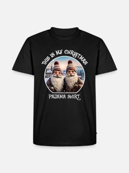Gnome Dwarves Christmas Pajama - Men's Premium Organic T-Shirt - black