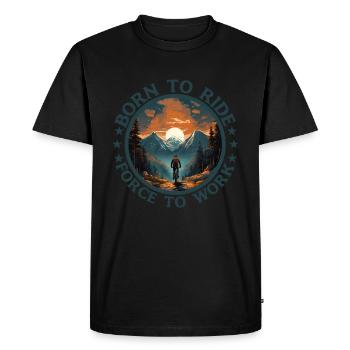 VTT VTT de descente VTT - T-shirt Premium bio Homme - noir - Devant - Nico (187cm)