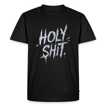 de merde Coquine Dictons Drôles - T-shirt Premium bio Homme - noir - Devant - Nico (187cm)