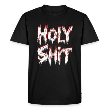 de merde Coquine Dictons Drôles - T-shirt Premium bio Homme - noir - Devant - Nico (187cm)