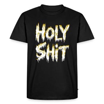 de merde Coquine Dictons Drôles - T-shirt Premium bio Homme - noir - Devant - Nico (187cm)