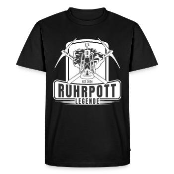 Mineur d’exploitation minière de légende de Ruhrpott - T-shirt Premium bio Homme - noir - Devant - Nico (187cm)