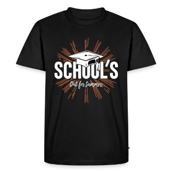 L’école Schulabschluss Schulende est sortie pour l’été - T-shirt Premium bio Homme - noir - Devant - Nico (187cm)