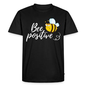 Bad-tempered bee - Men's Premium Organic T-Shirt - black - Front - Nico (187cm)