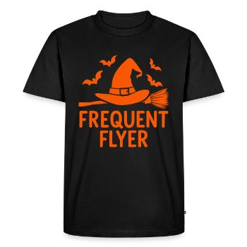 Citation de citation de Halloween Frequent Flyer - T-shirt Premium bio Homme - noir - Devant - Nico (187cm)