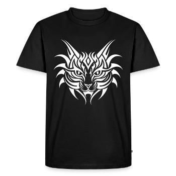 Chat Animal de compagnie Tribal Tattoo - T-shirt Premium bio Homme - noir - Devant - Nico (187cm)