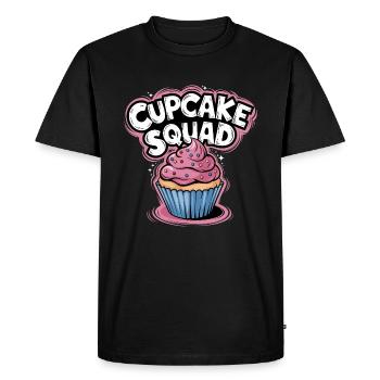 Cupcake Squad Cake Cupcake Muffin - T-shirt Premium bio Homme - noir - Devant - Nico (187cm)