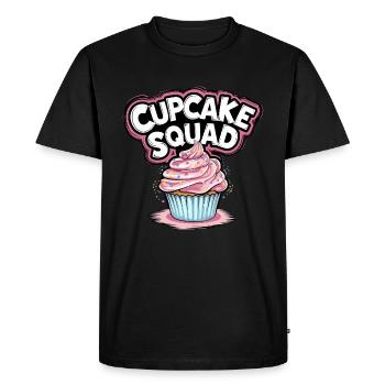 Cupcake Squad Cake Cupcake Muffin - T-shirt Premium bio Homme - noir - Devant - Nico (187cm)