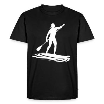 Vacances loisirs Stand Up Paddle - T-shirt Premium bio Homme - noir - Devant - Nico (187cm)